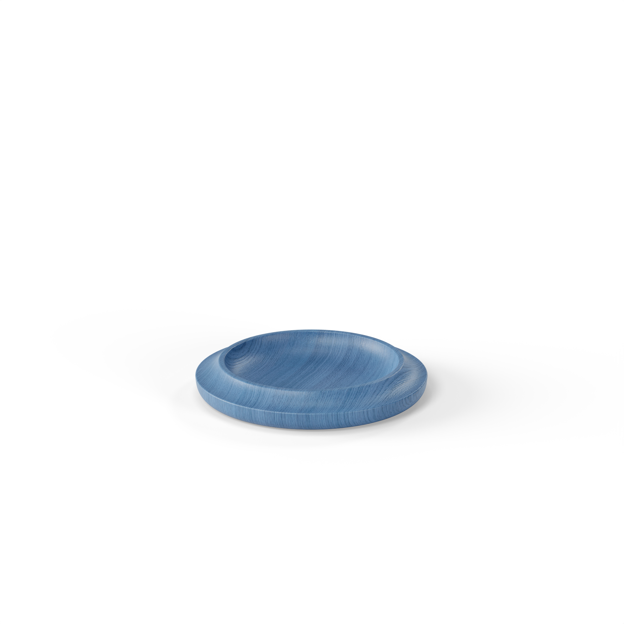 WAAN Table Bowl in light blue finish—handcrafted wooden bowl with a sleek, modern aesthetic.