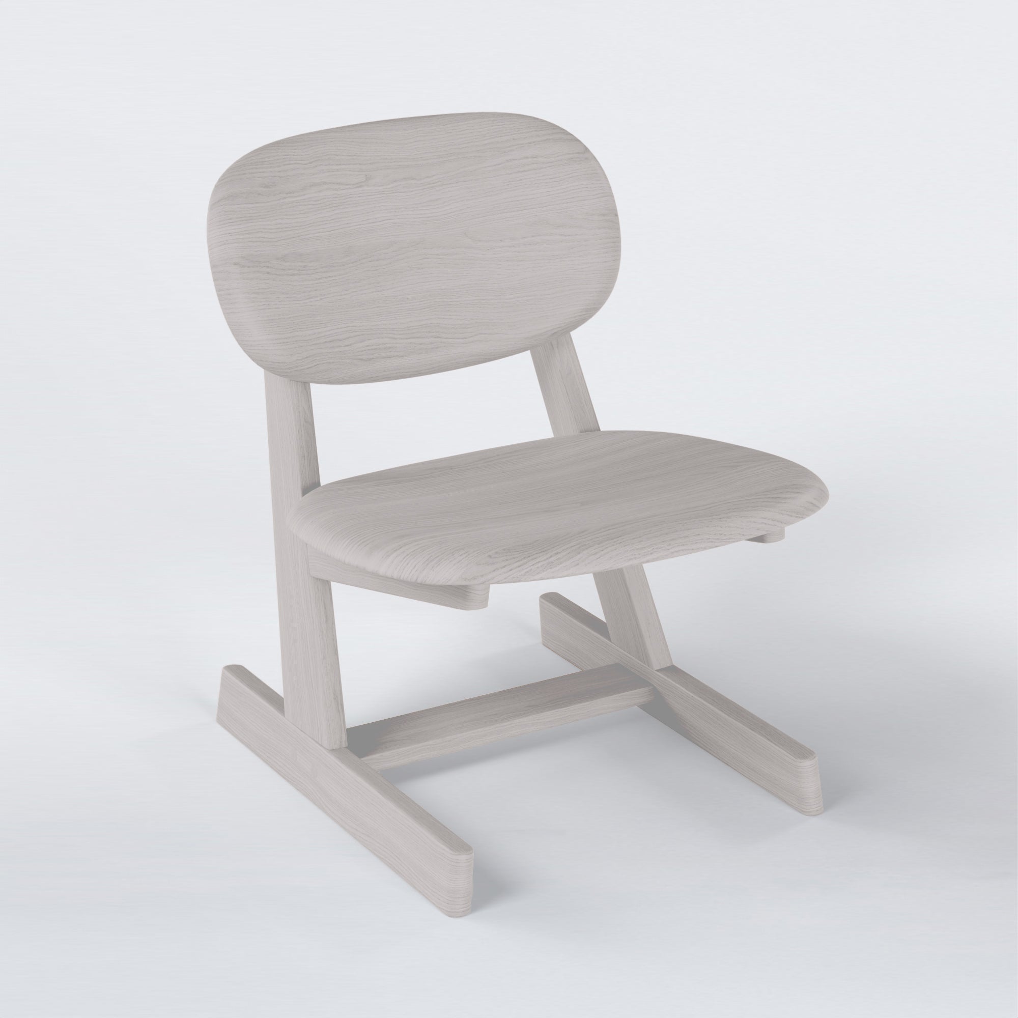 KufenKarl Lounge Chair in off-white grey – subtle and neutral, offering a contemporary, airy feel.